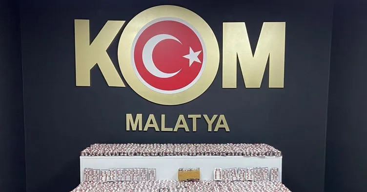 Malatya'da binlerce sentetik hap ele geçirildi! 3 şüpheli gözaltında