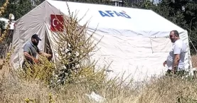39 yaşındaki kadın, çadırda hayatını kaybetti!