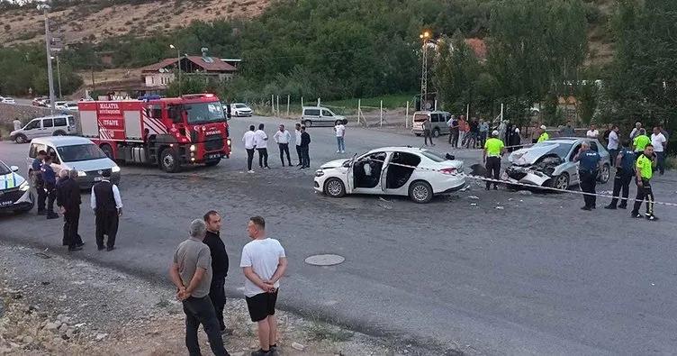 Malatya'da Düğün Konvoyunda İki Araç Çarpıştı: Yaralananlar Var