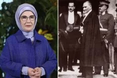 Emine Erdoğan, Mustafa Kemal Atatürk'ü andı; herkes kullandığı kelimenin anlamını aratıyor